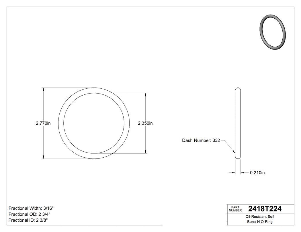Technical drawing - 2418T224